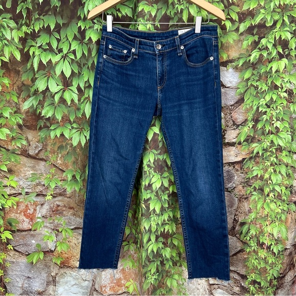 RAG & BONE Dark Wash Indigo Five-Pocket Jeans, 26 - Picture 2 of 15